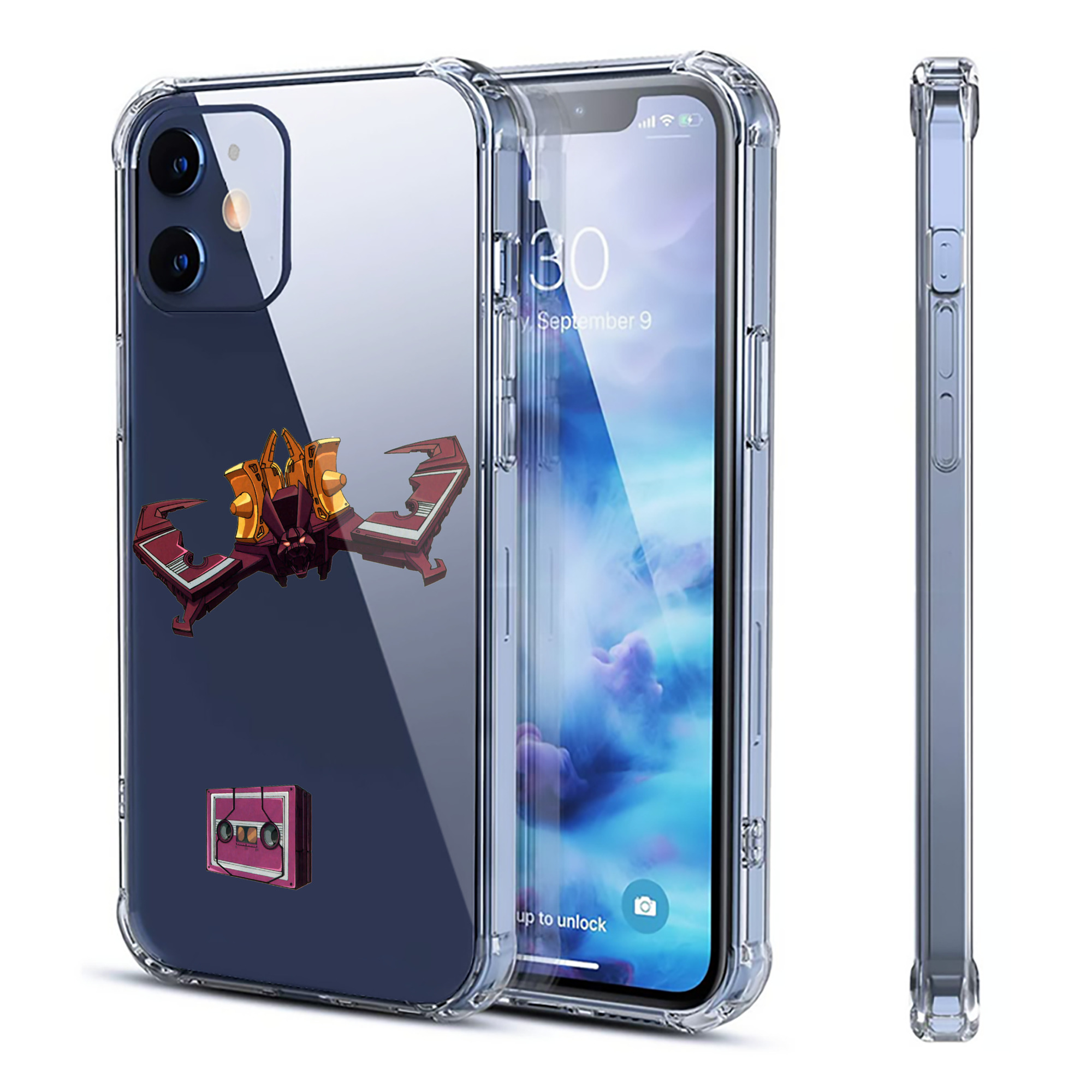 （画像用）  【iPhone 12シリーズ対応】透明スマホケース（クリアソフトケース）